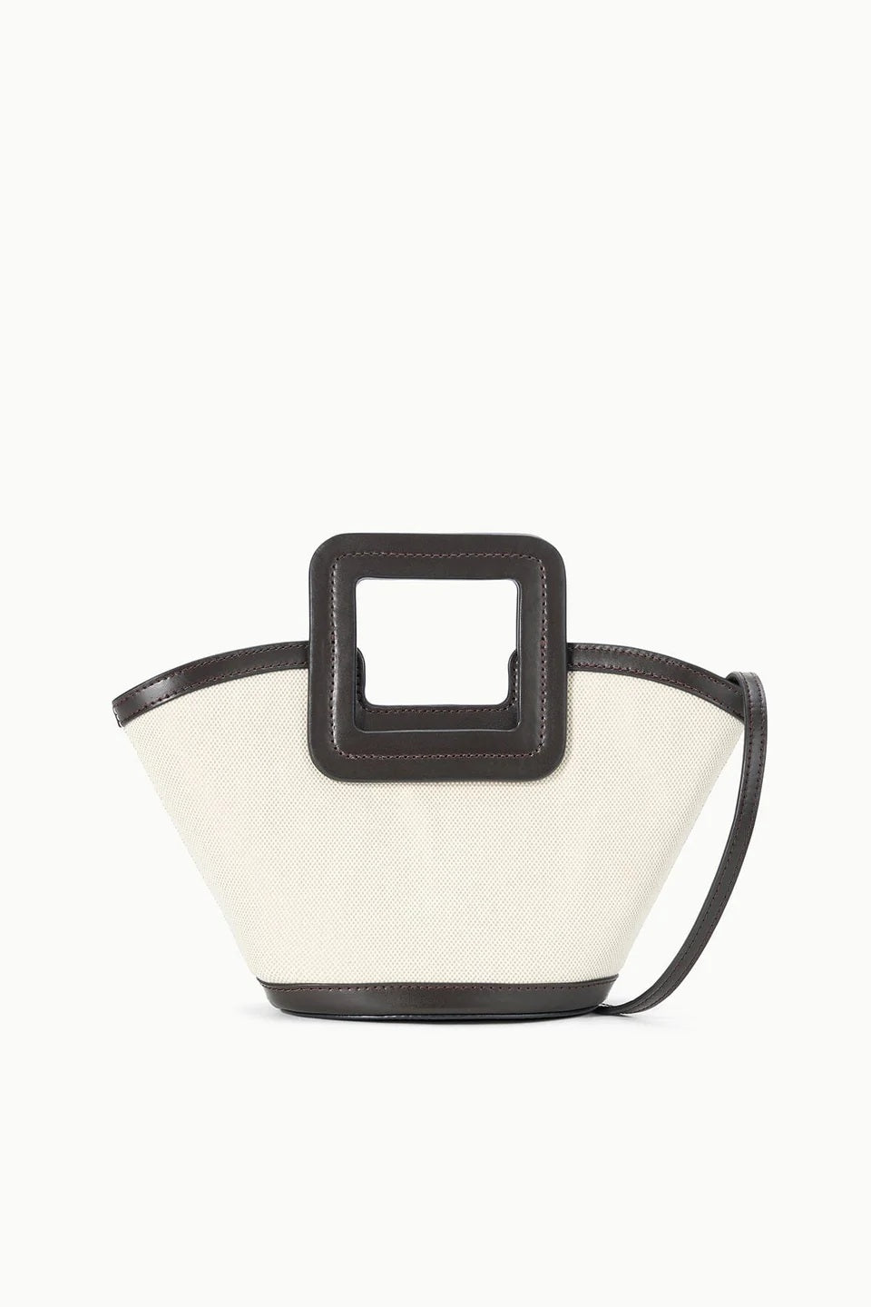 staud shirley mini bucket bag natural espresso
