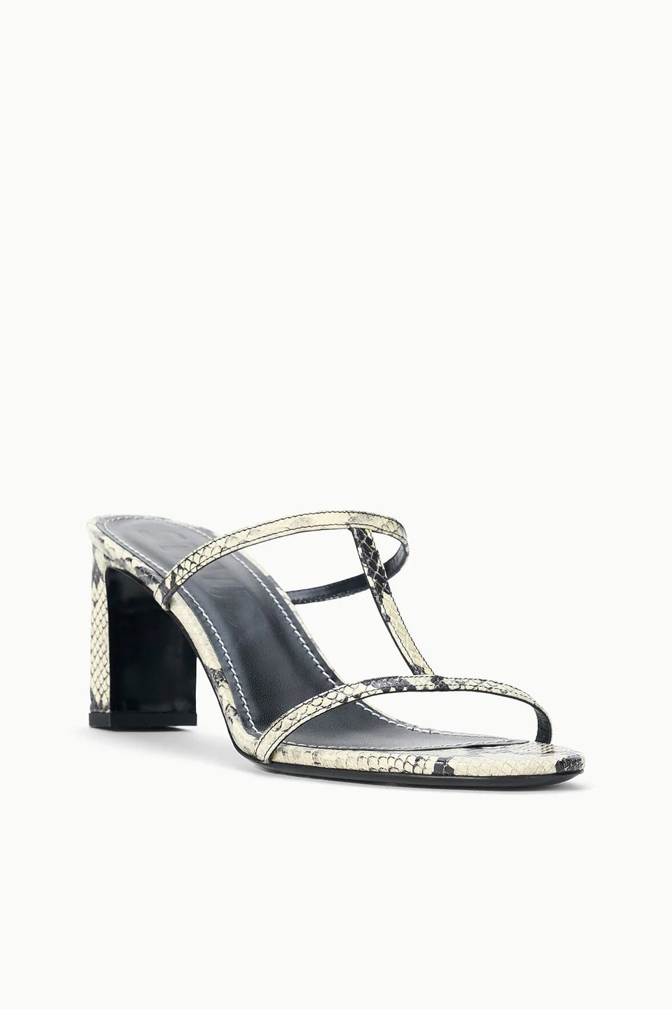 staud talita heel white snake