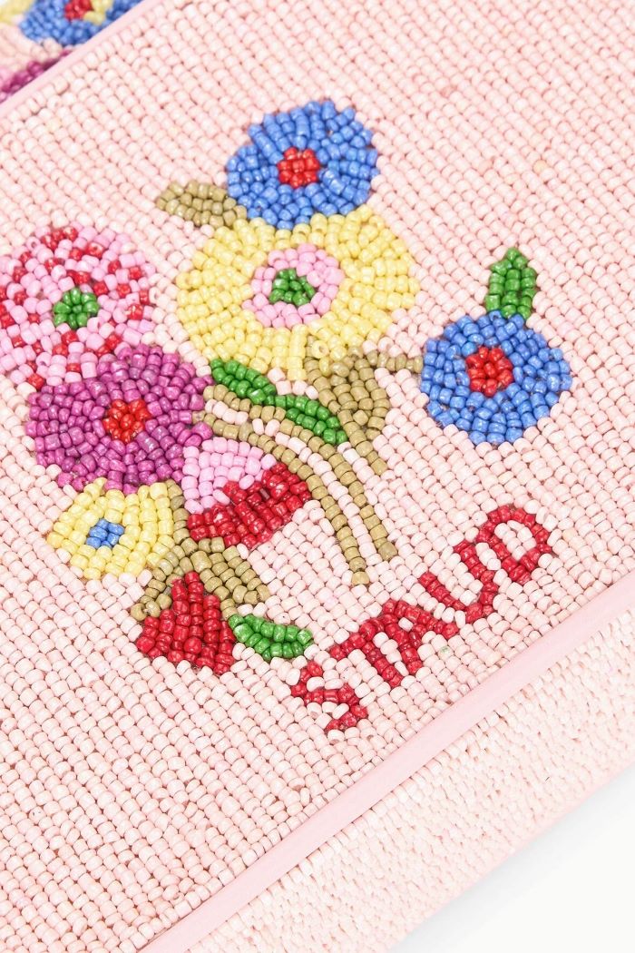 staud tommy beaded bag wildflowers