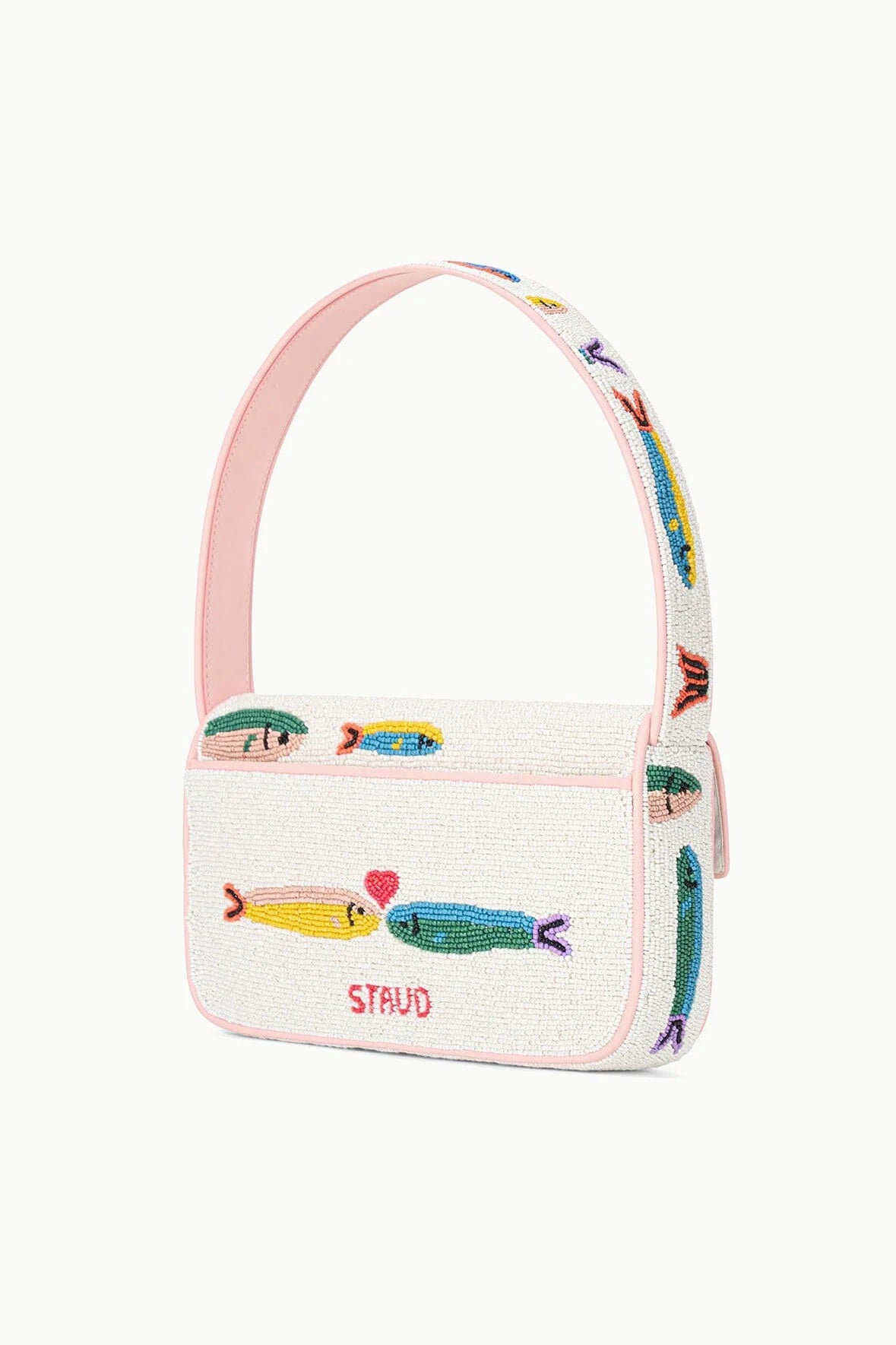 staud tommy beaded bag pop sardines