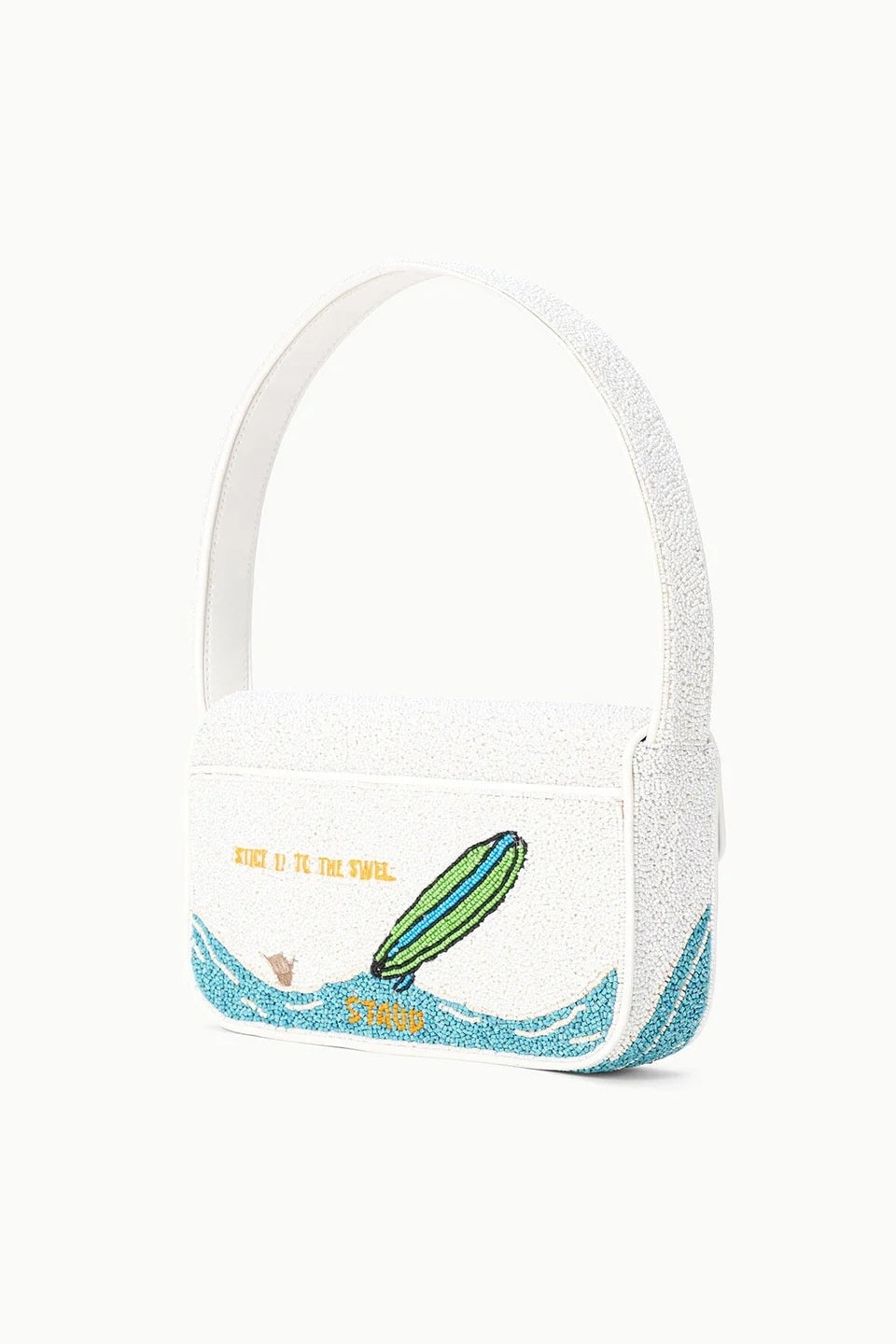 staud tommy beaded bag surf babes