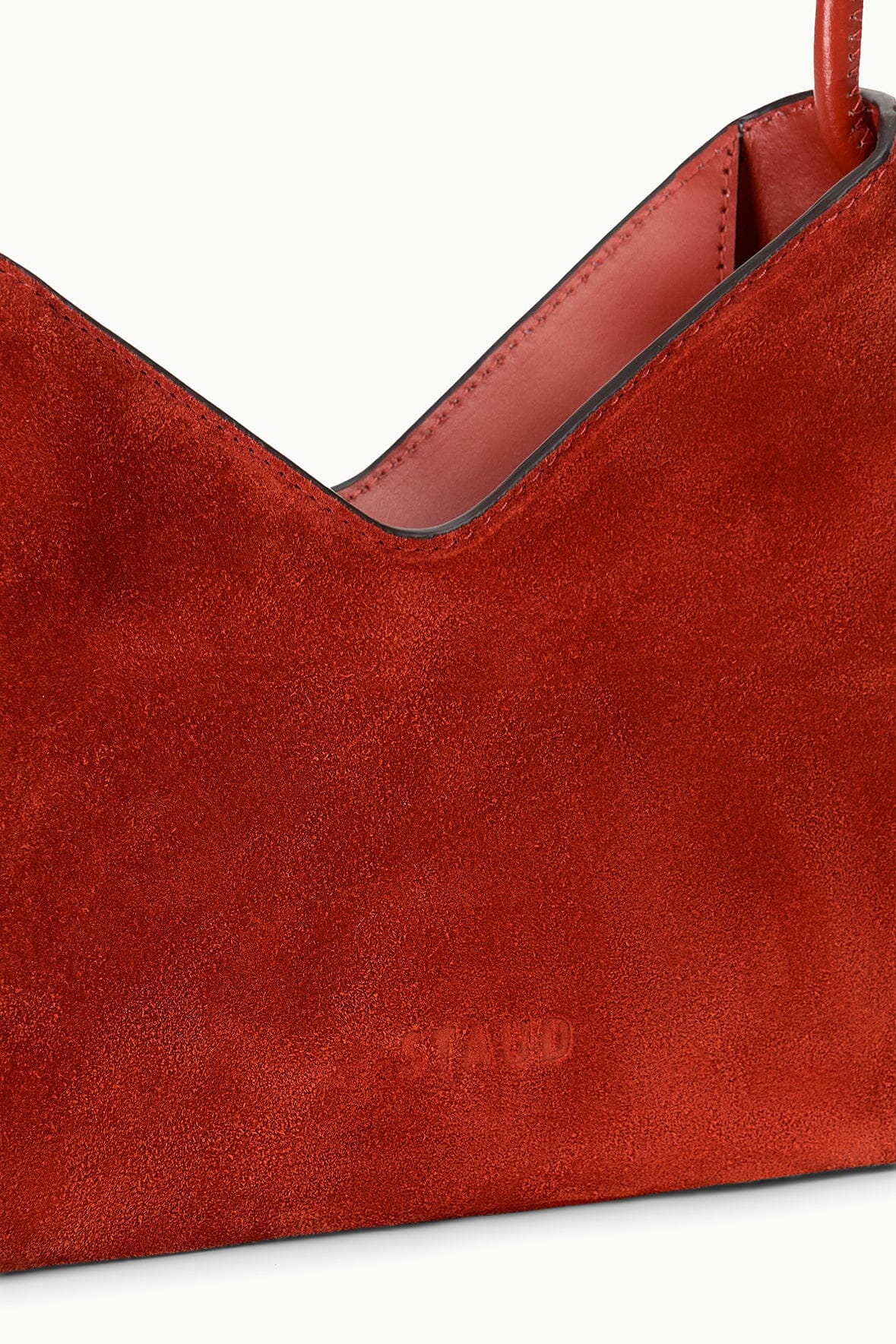 staud valerie shoulder bag auburn
