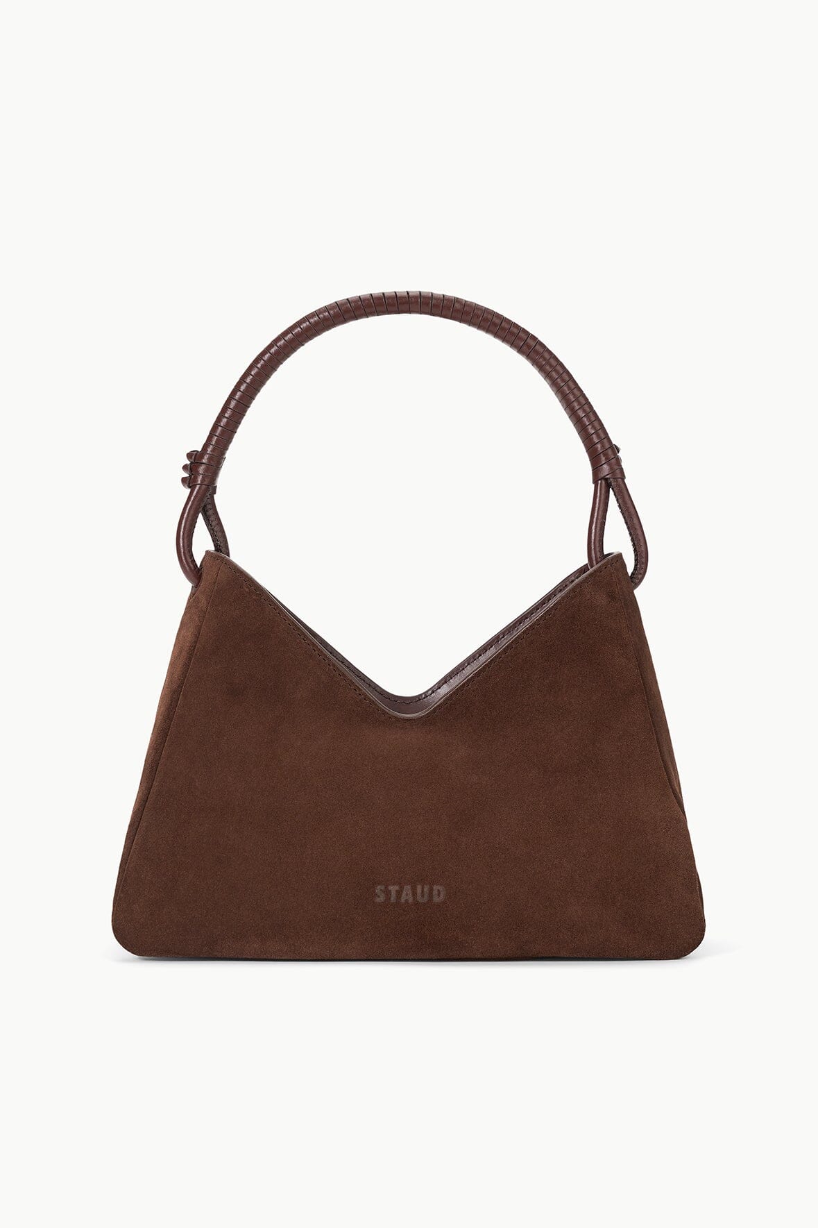 staud valerie shoulder bag mahogany 