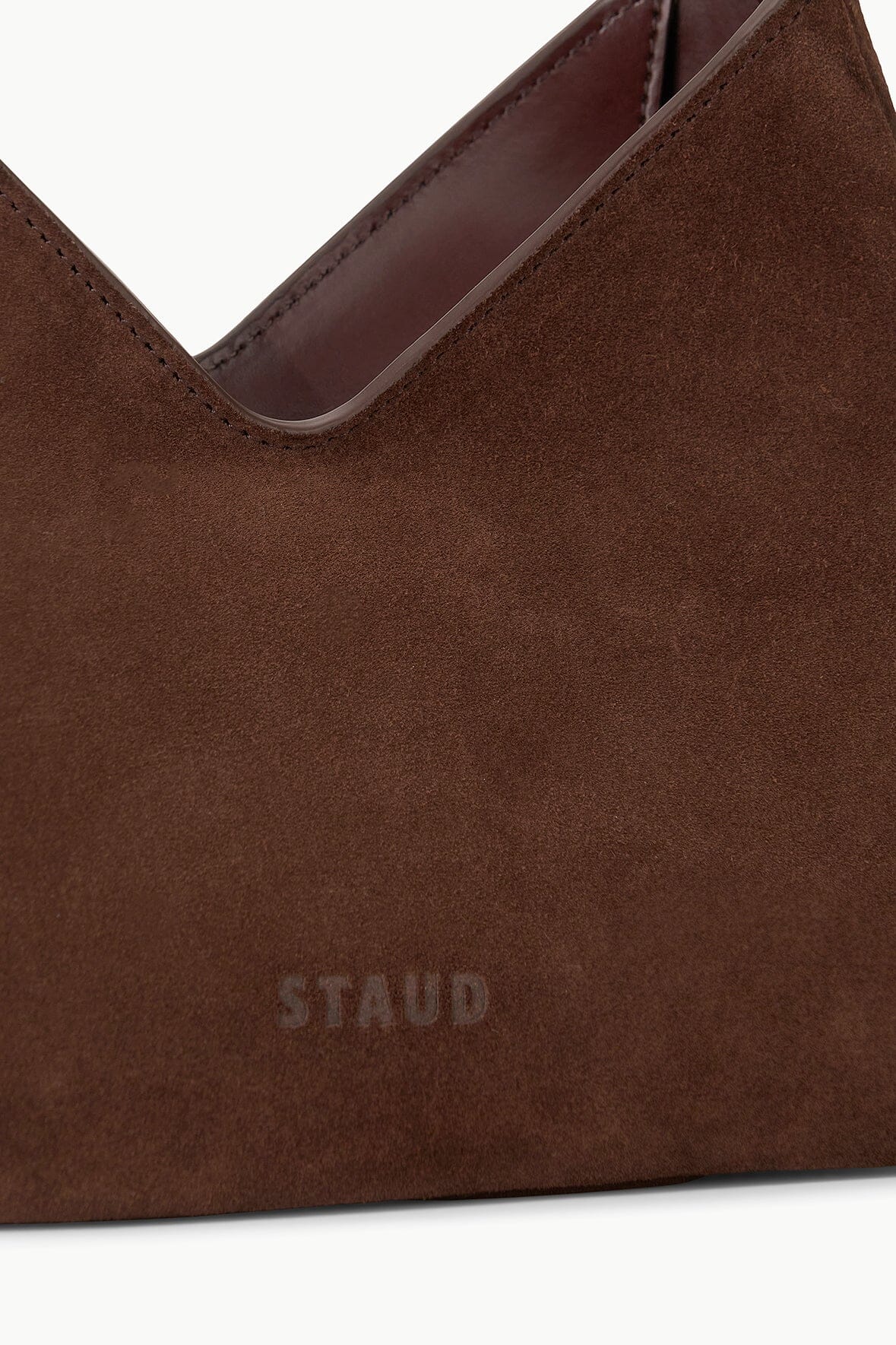 staud valerie shoulder bag mahogany 