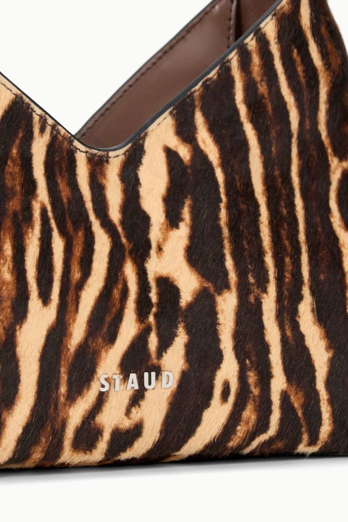 staud valerie shoulder bag lady leopard/cacao