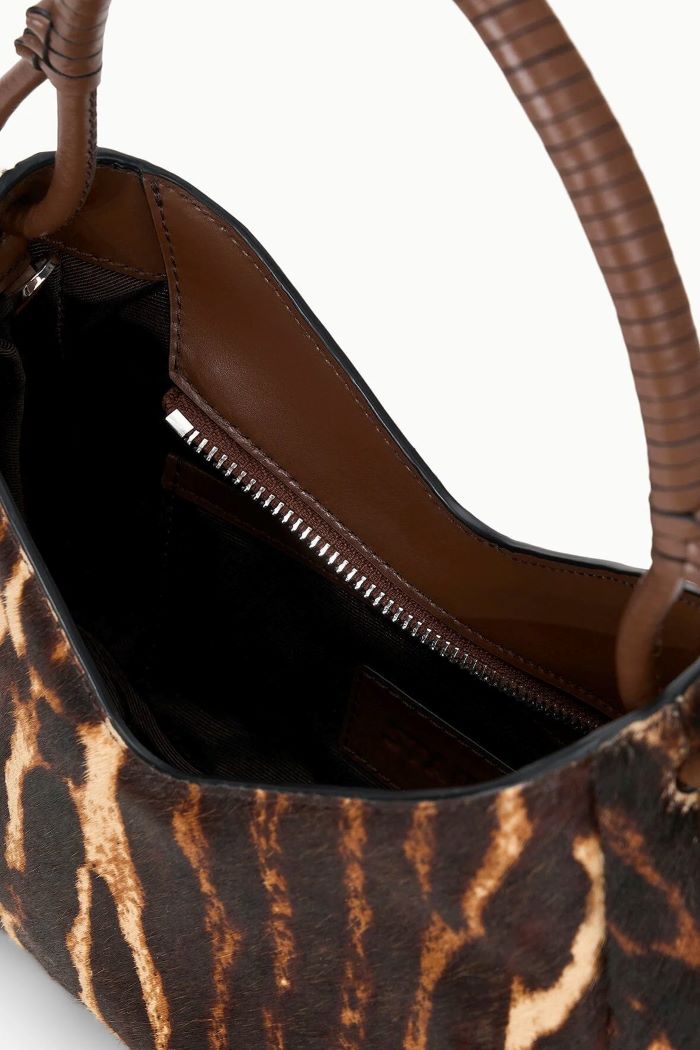 staud valerie shoulder bag lady leopard/cacao