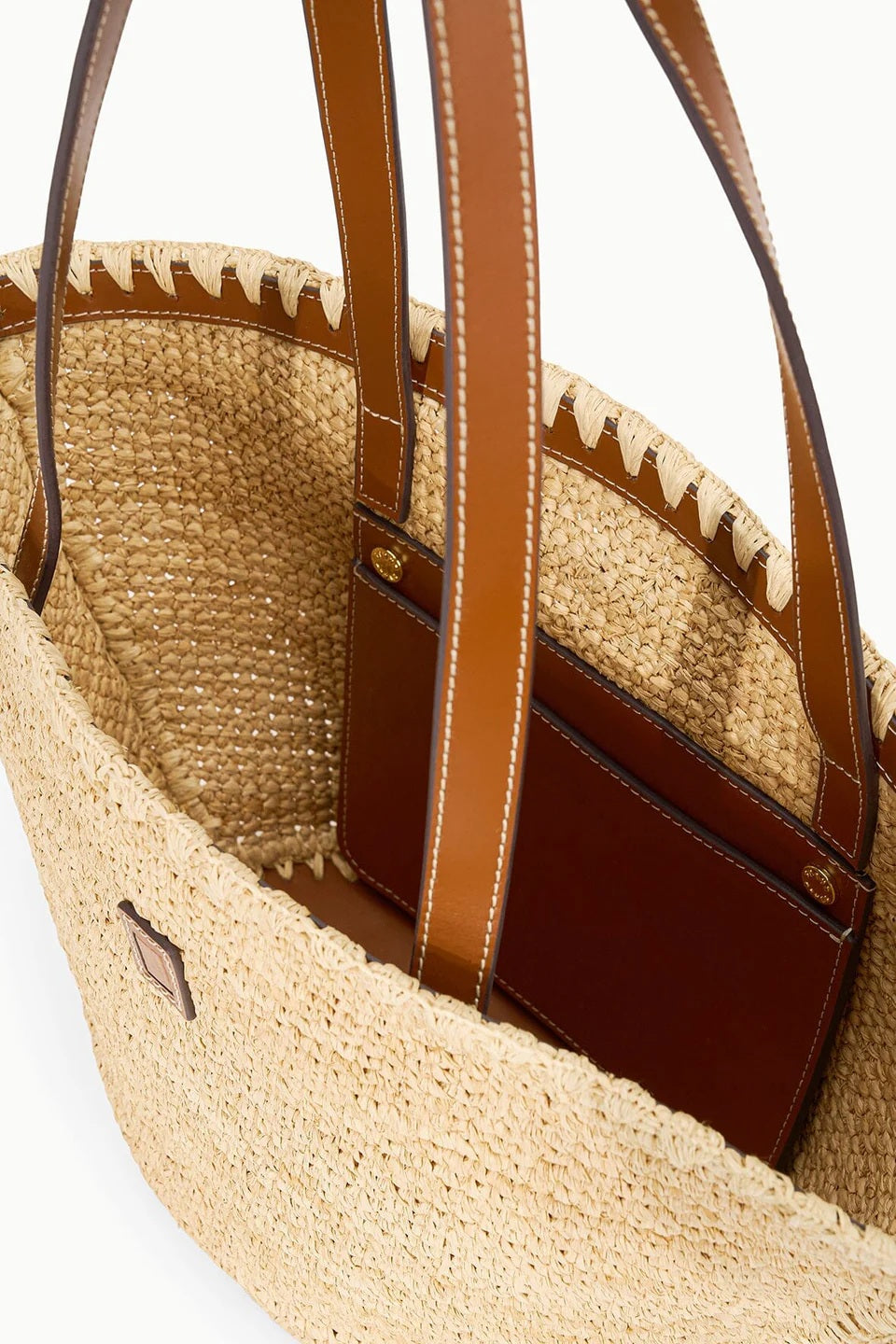 staud vista raffia tote