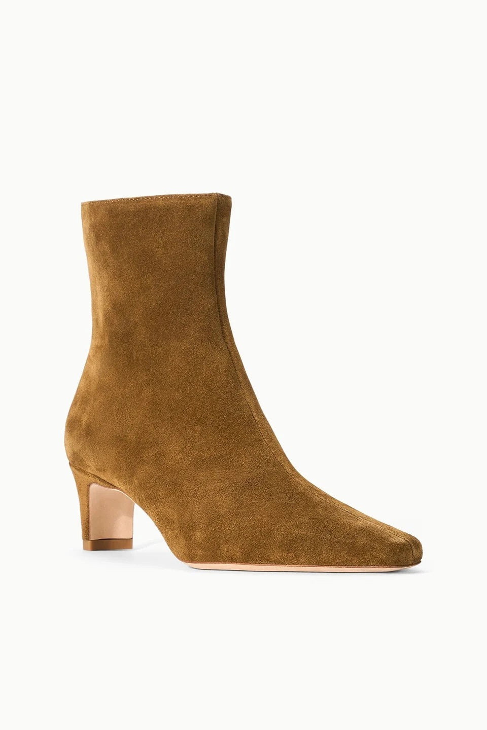 staud wally ankle boot cigar suede