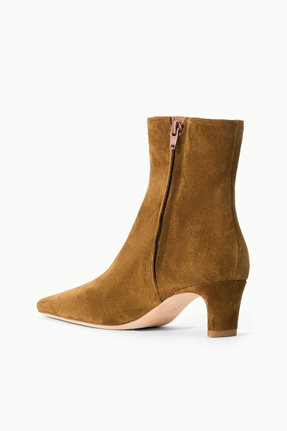 staud wally ankle boot cigar suede