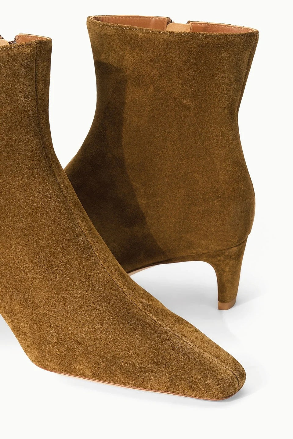 staud wally ankle boot cigar suede