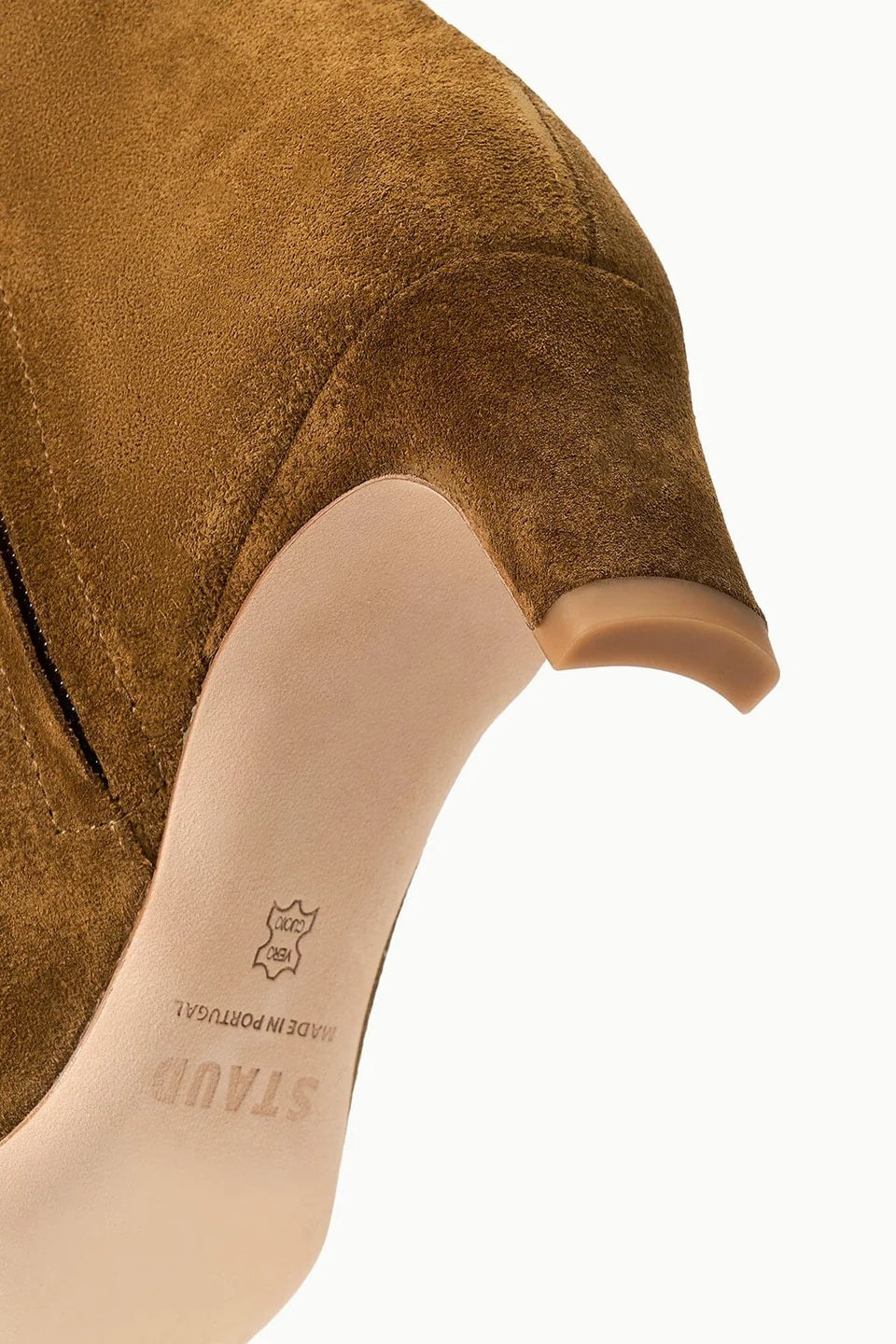 staud wally ankle boot cigar suede
