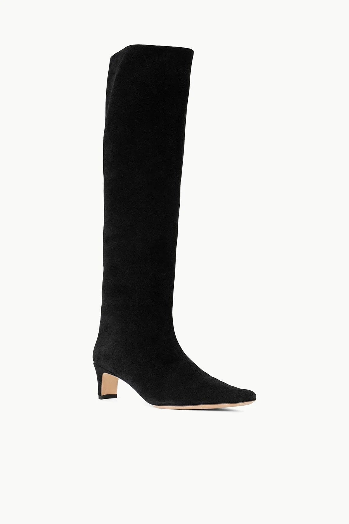 staud wally boot black suede