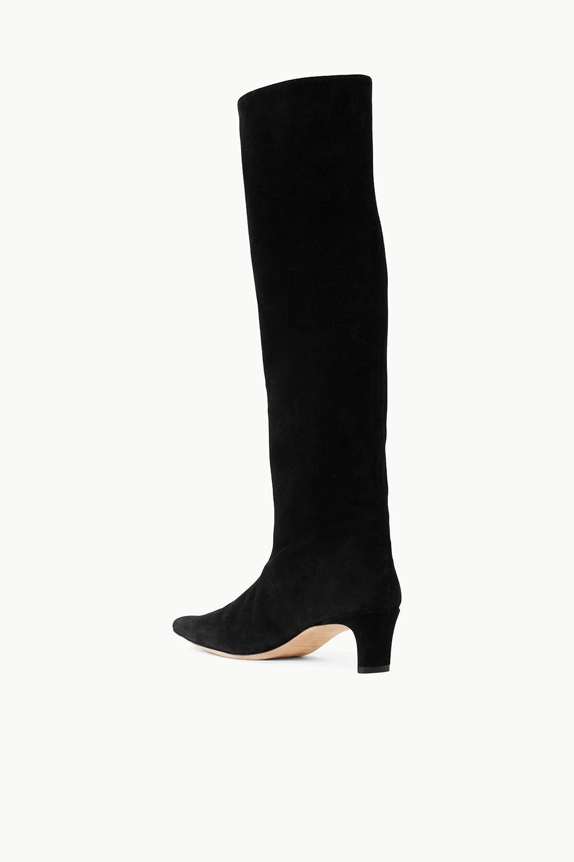 staud wally boot black suede