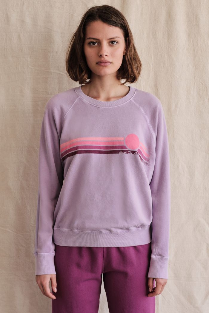 sundry rainbow sweatshirt lavender