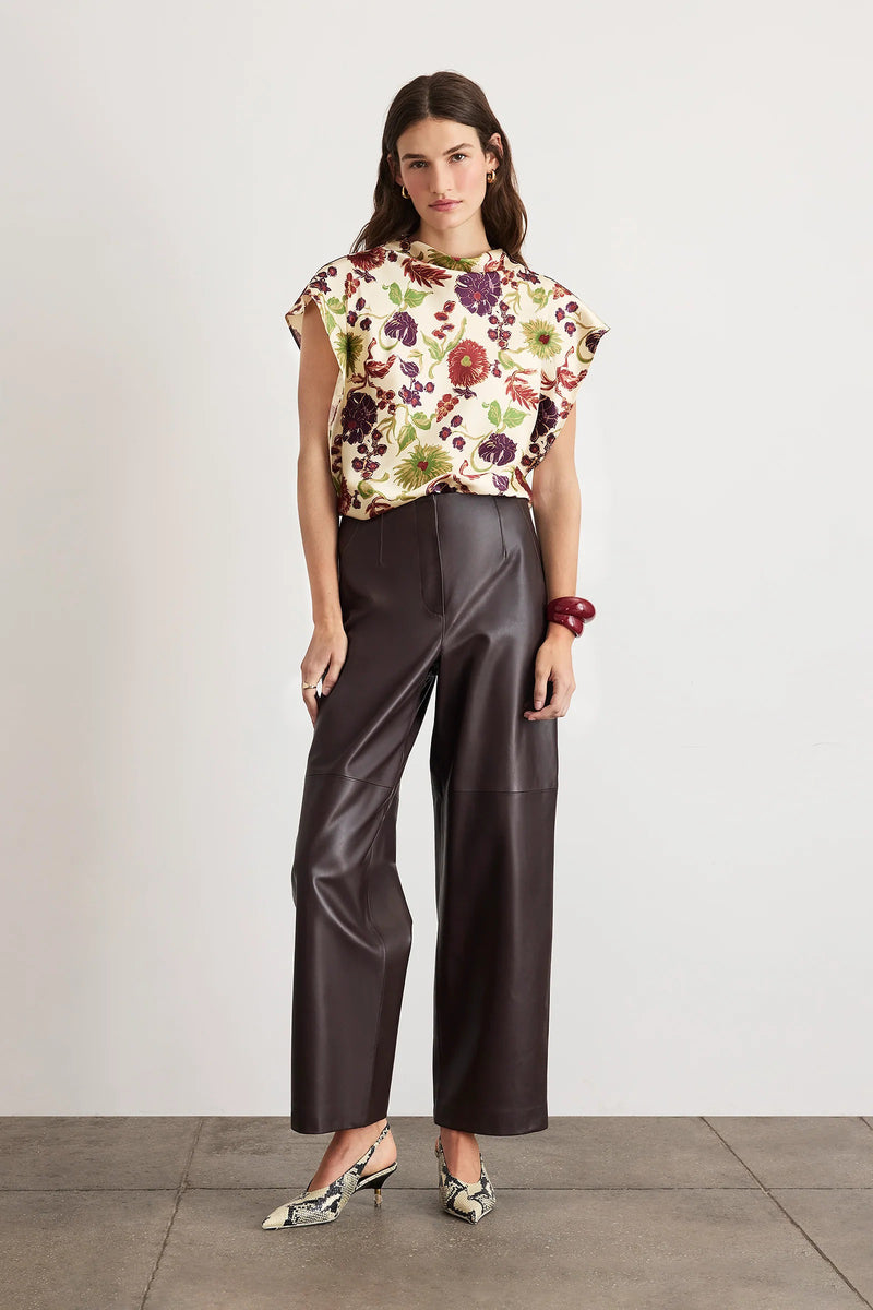 tanya taylor adrien top cream multi