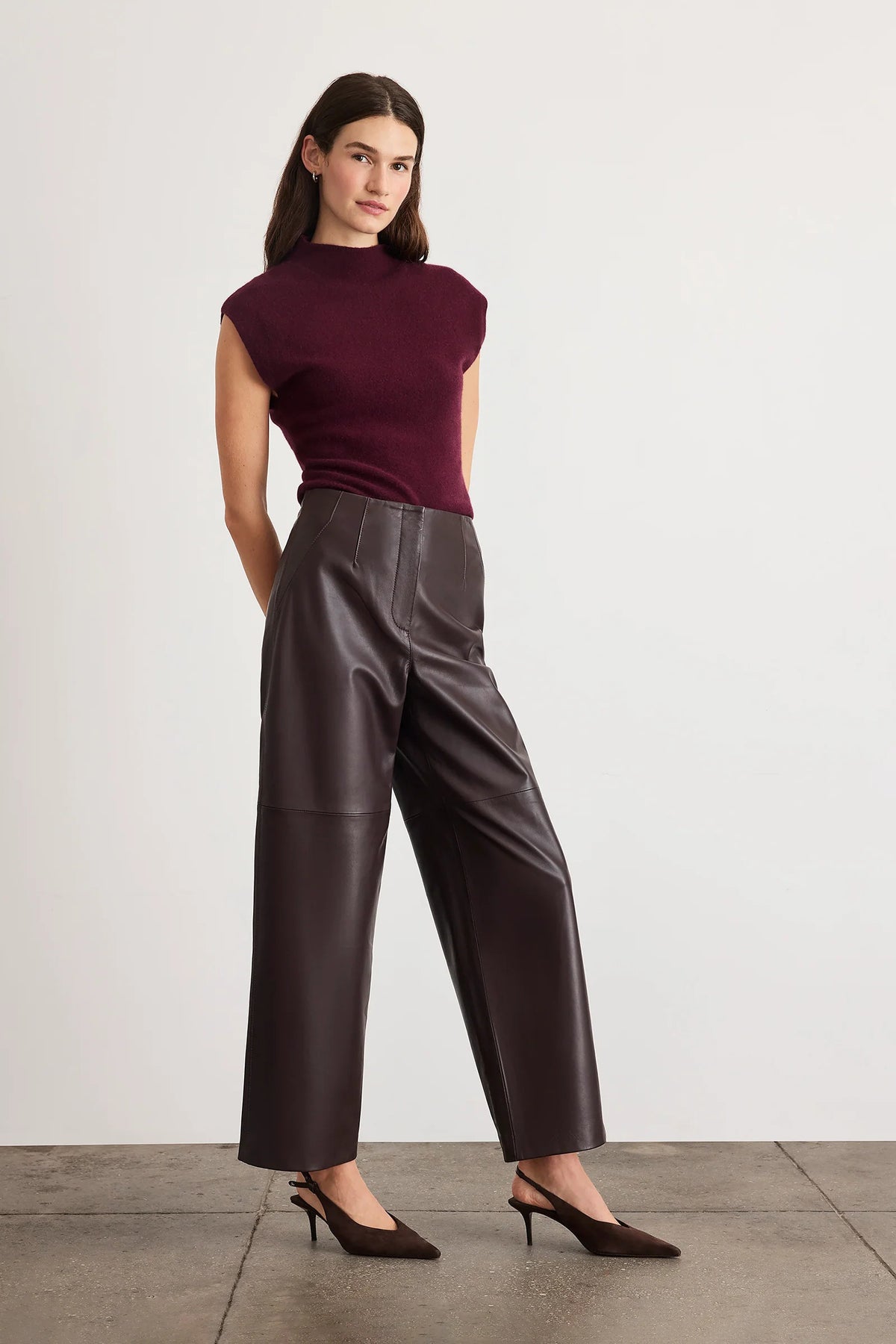 tanya taylor adrien turtleneck blackberry cashmere
