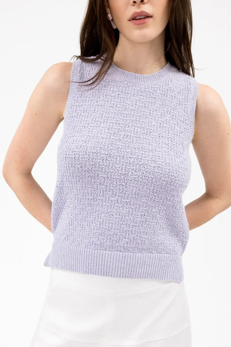 tanya taylor avril knit lilac