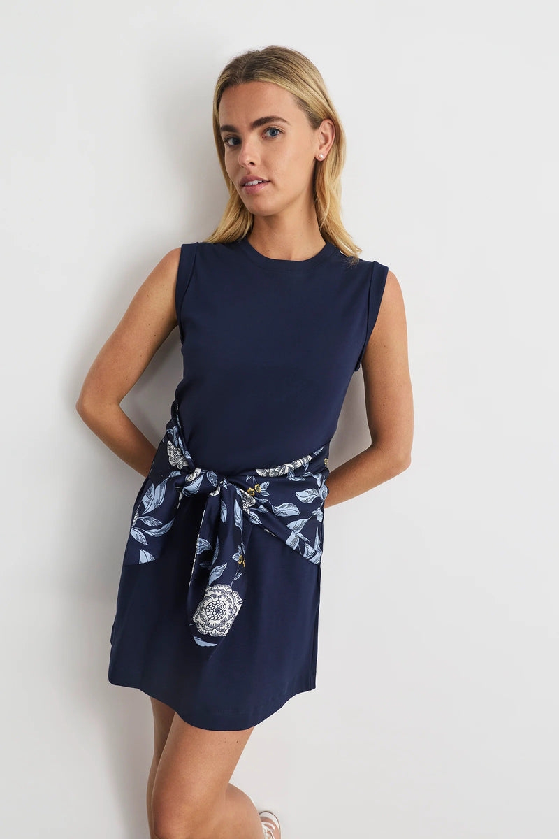 tanya taylor bellara dress maritime blue floral