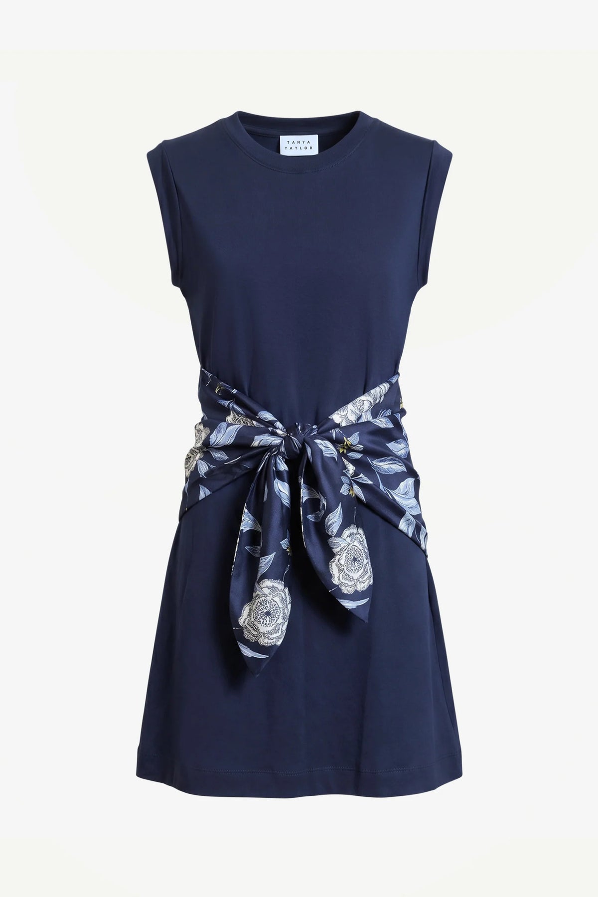 tanya taylor bellara dress maritime blue floral