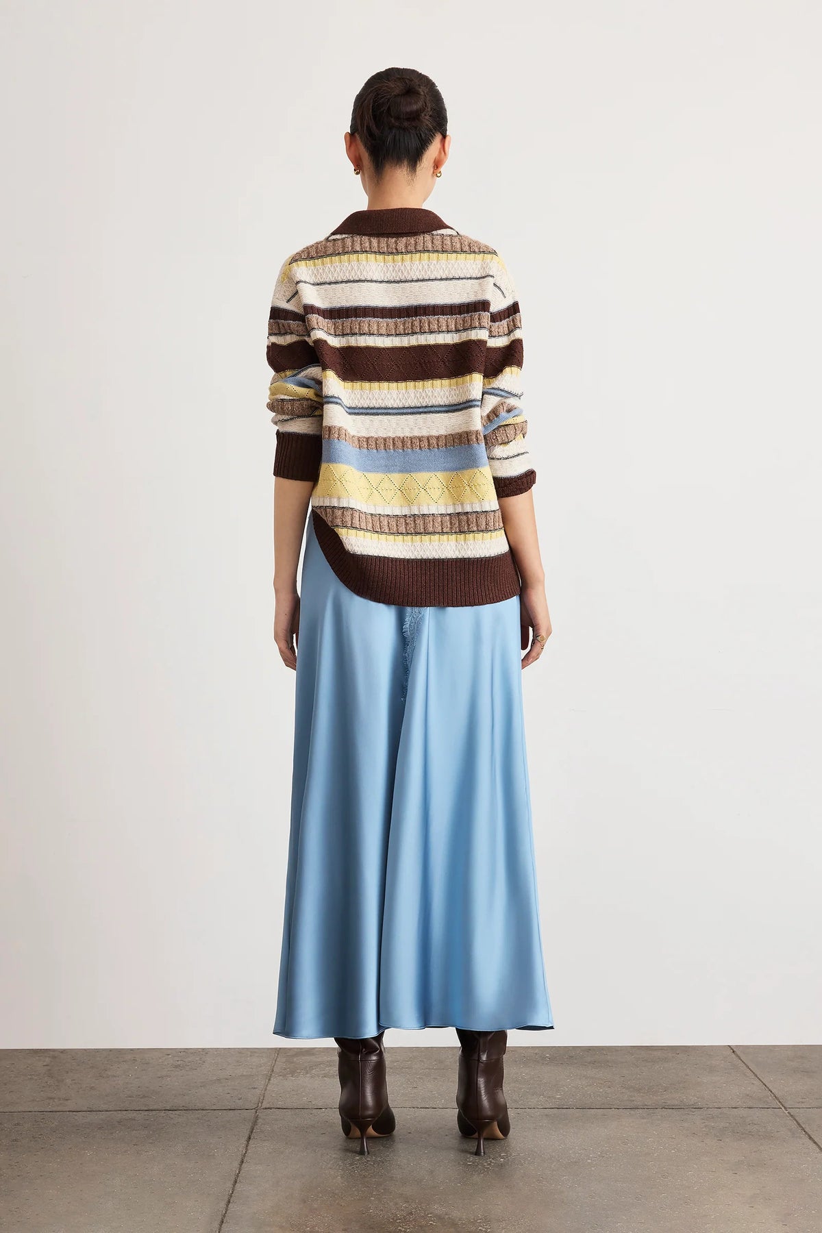 tanya taylor bethany skirt shadow blue