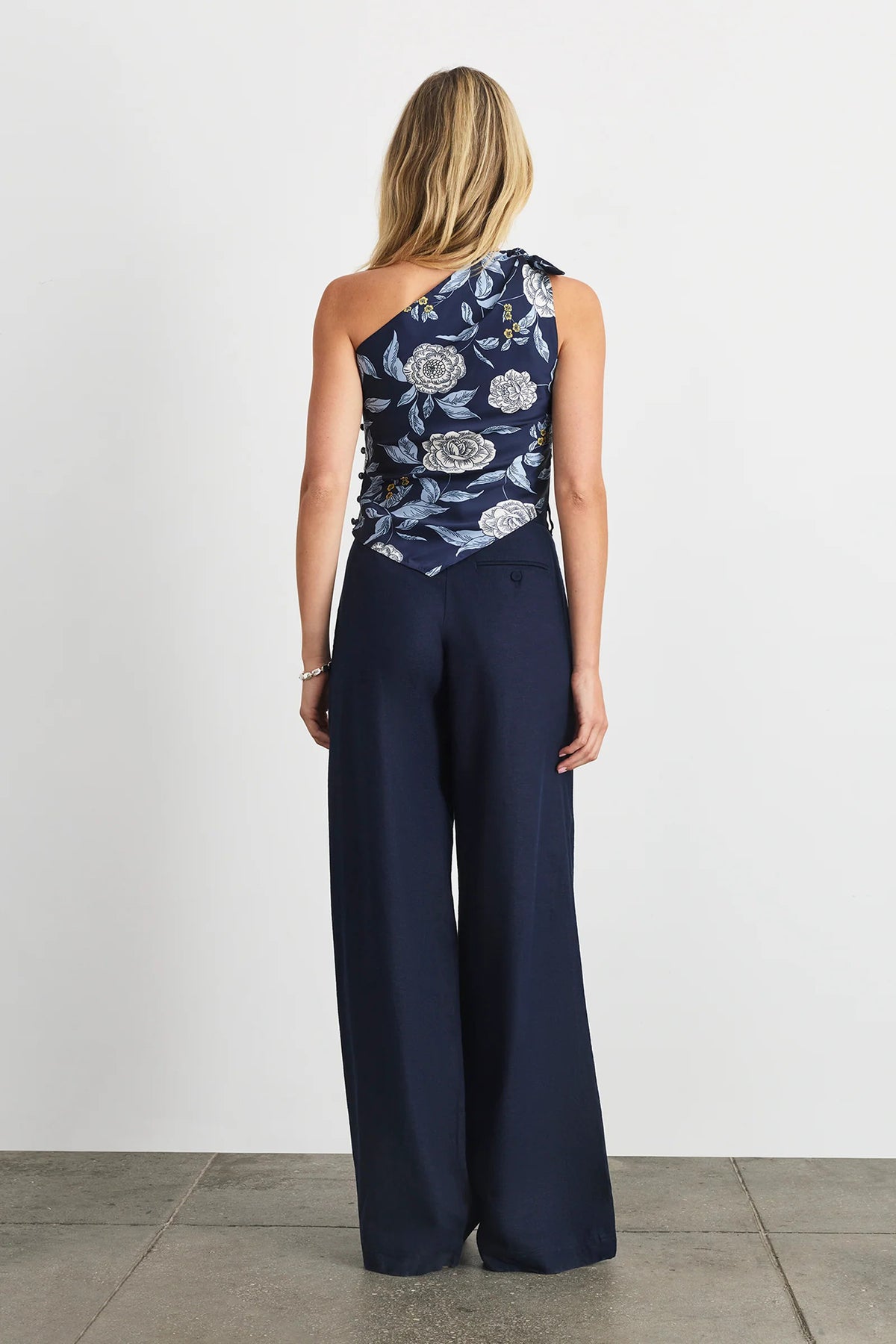 tanya taylor brigid top maritime blue floral