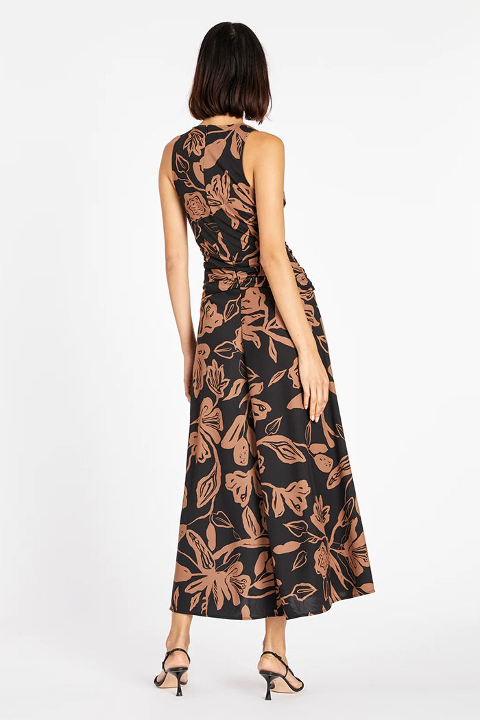 tanya taylor christine dress black bronze