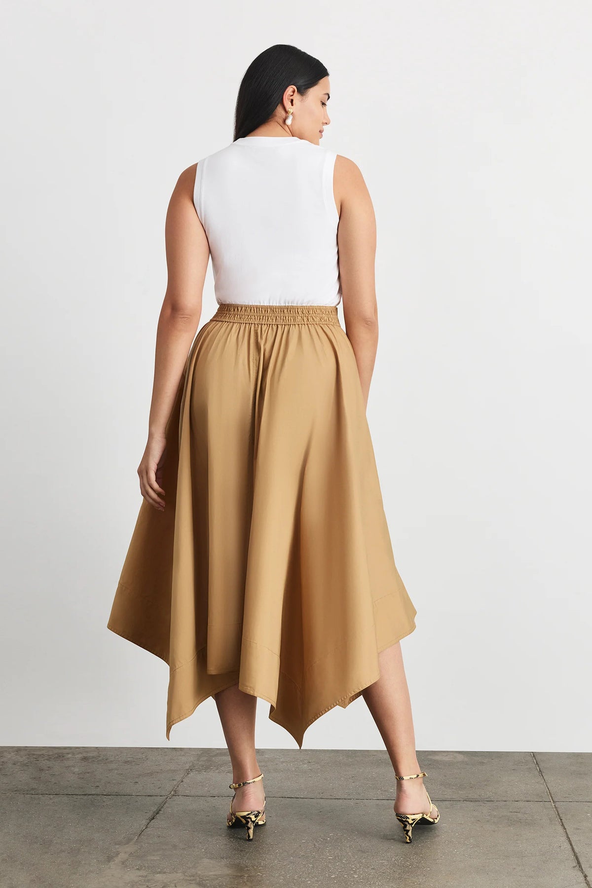 tanya taylor cornelia dress optic white dark khaki
