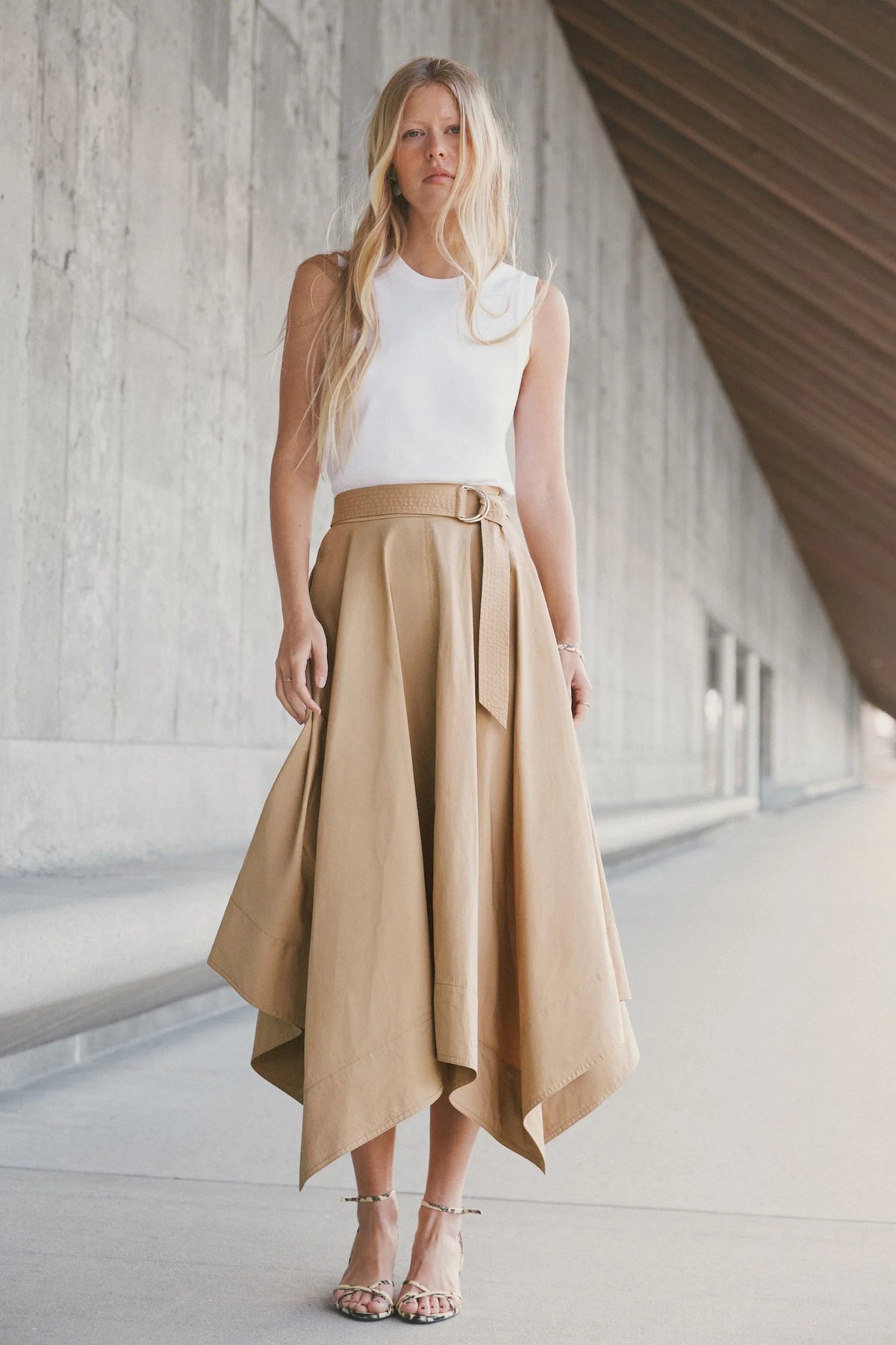 tanya taylor cornelia dress optic white dark khaki