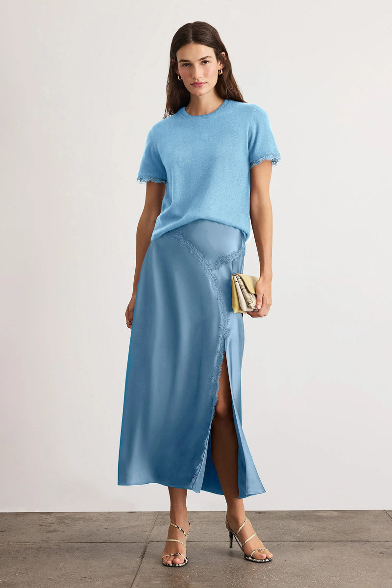 tanya taylor dailey cashmere tee shadow blue