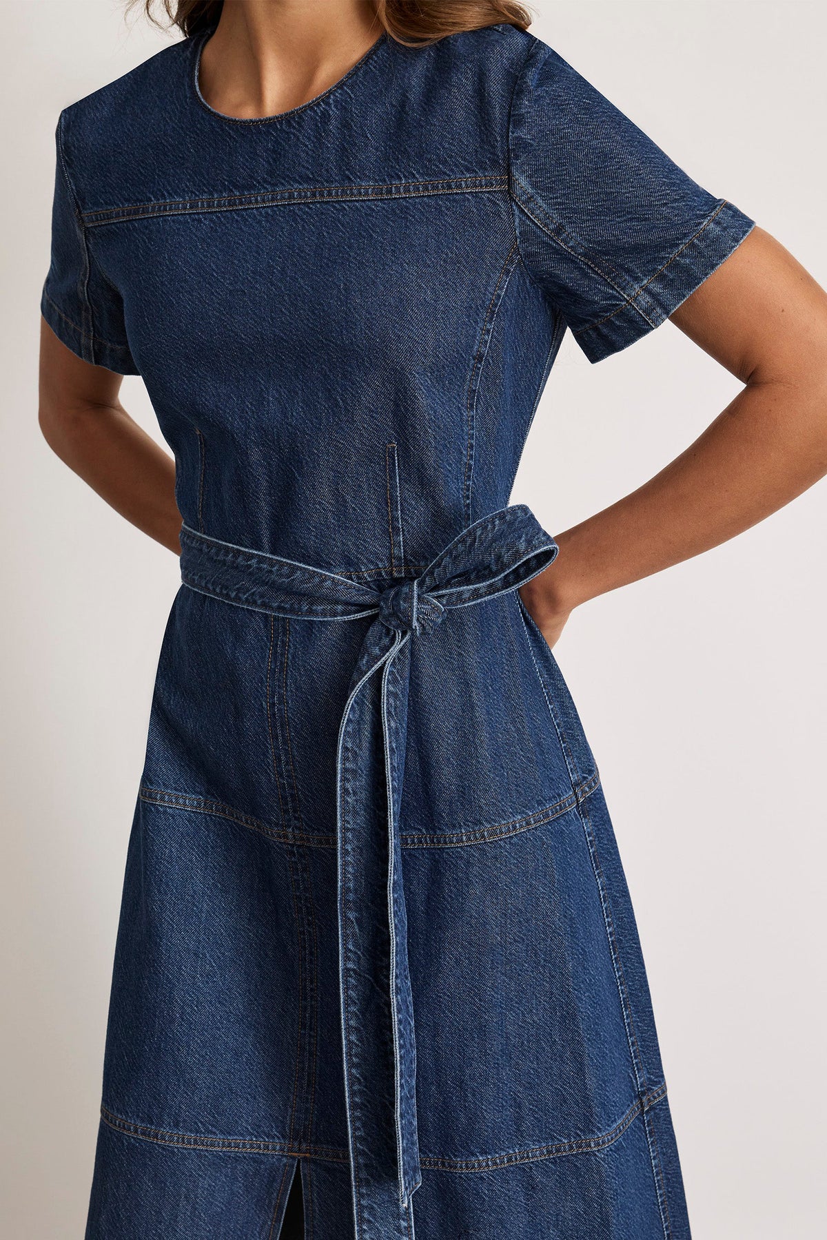tanya taylor ella dress classic indigo blue