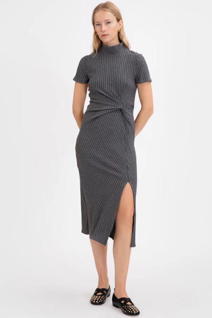 tanya taylor flint dress charcoal multi 