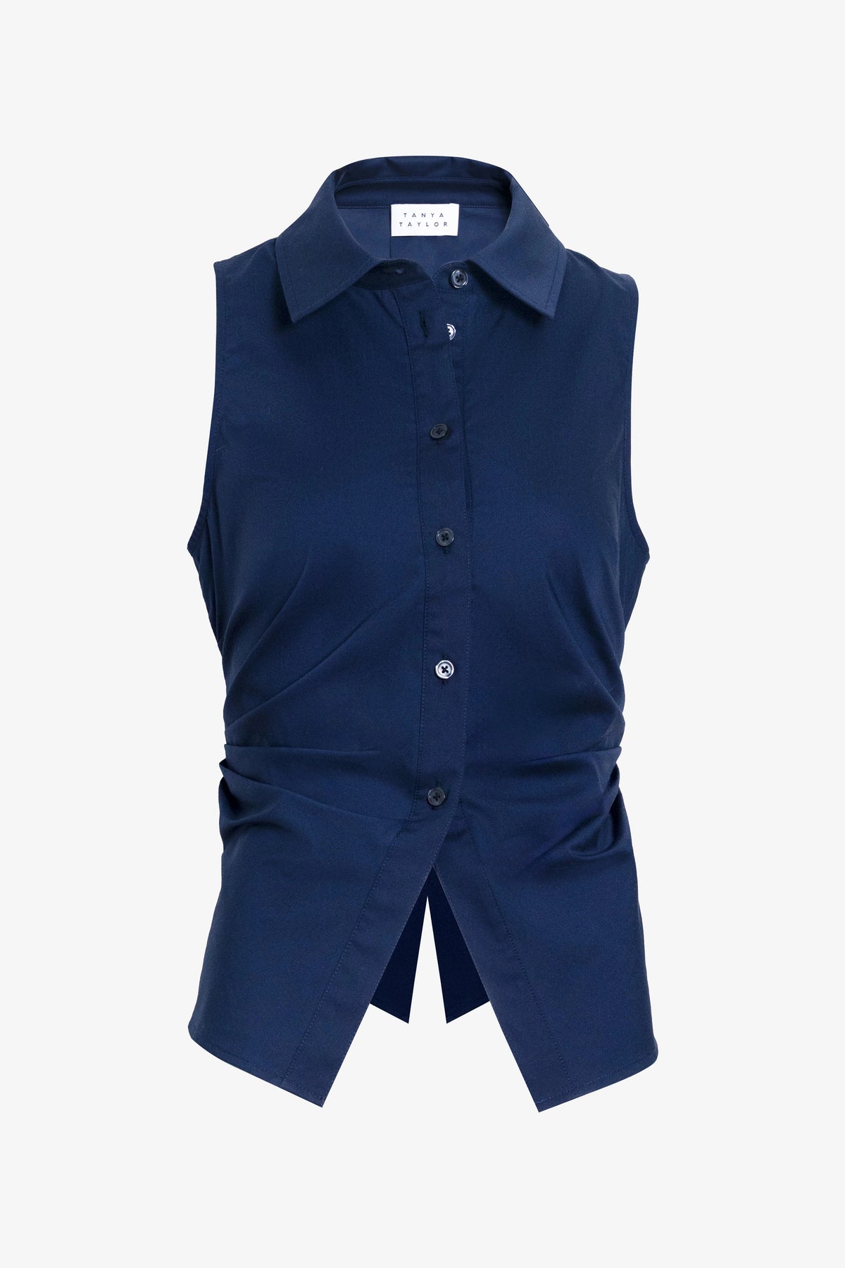 tanya taylor hannah top maritime blue