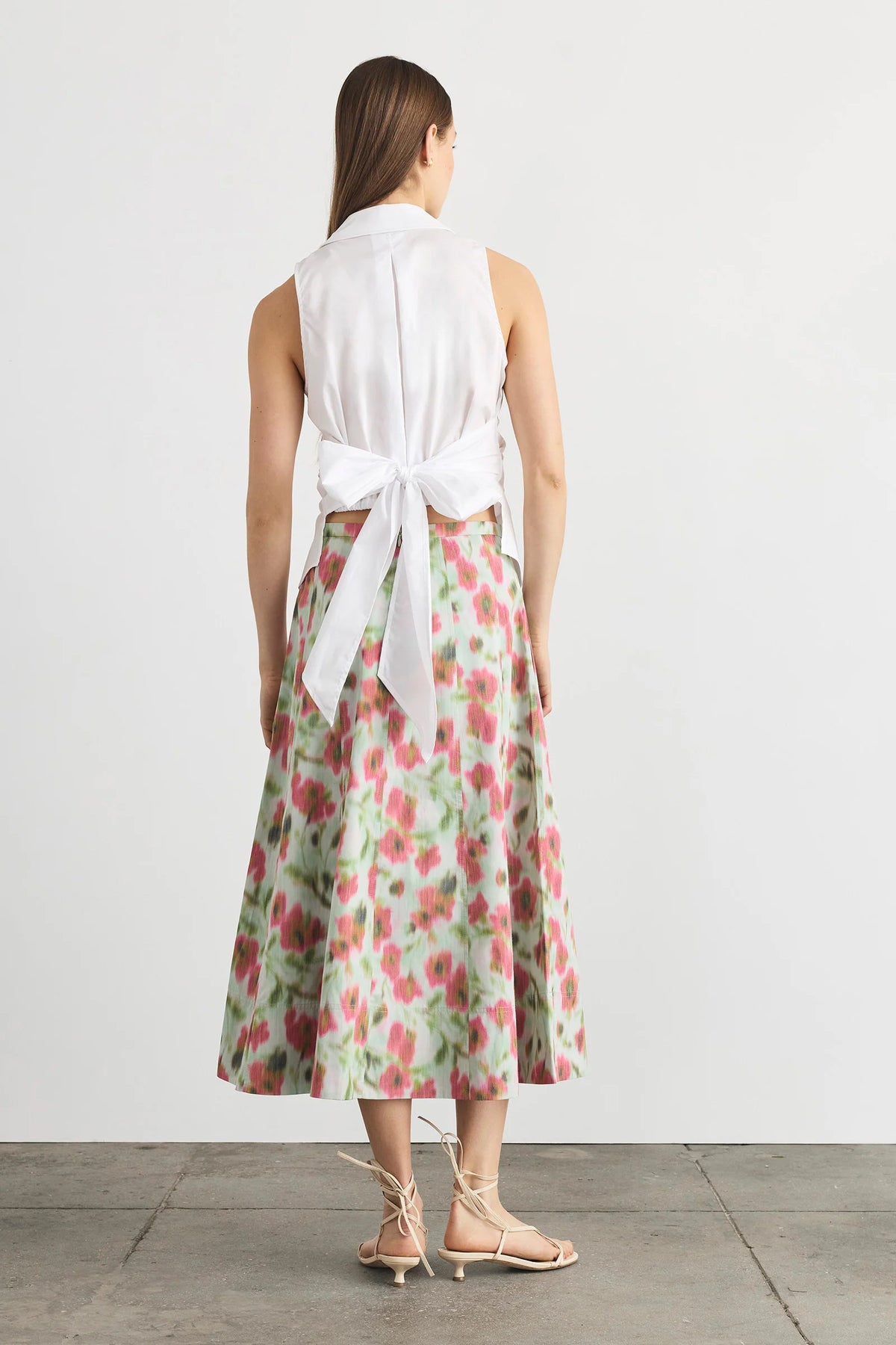 tanya taylor hannah top optic white