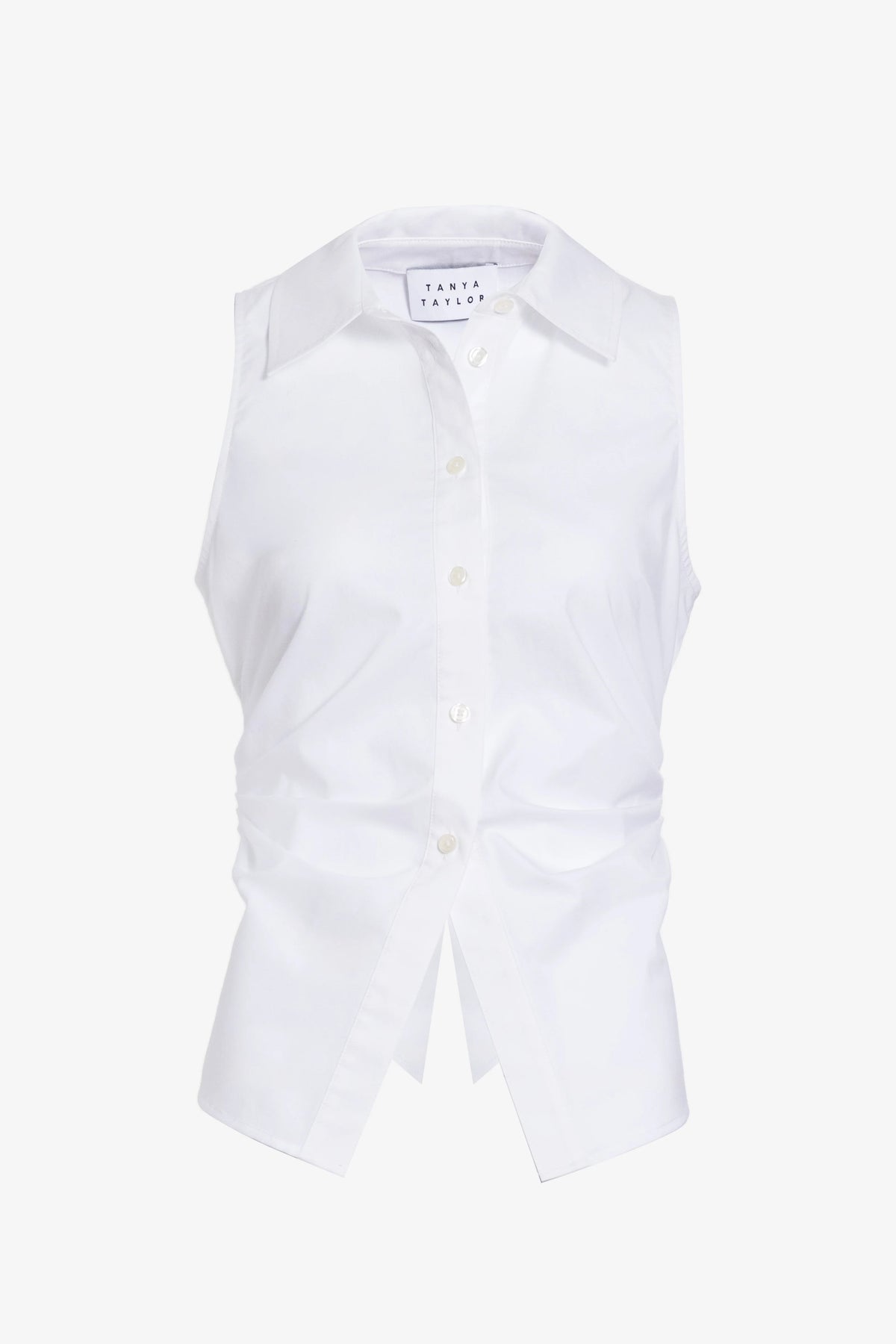 tanya taylor hannah top optic white