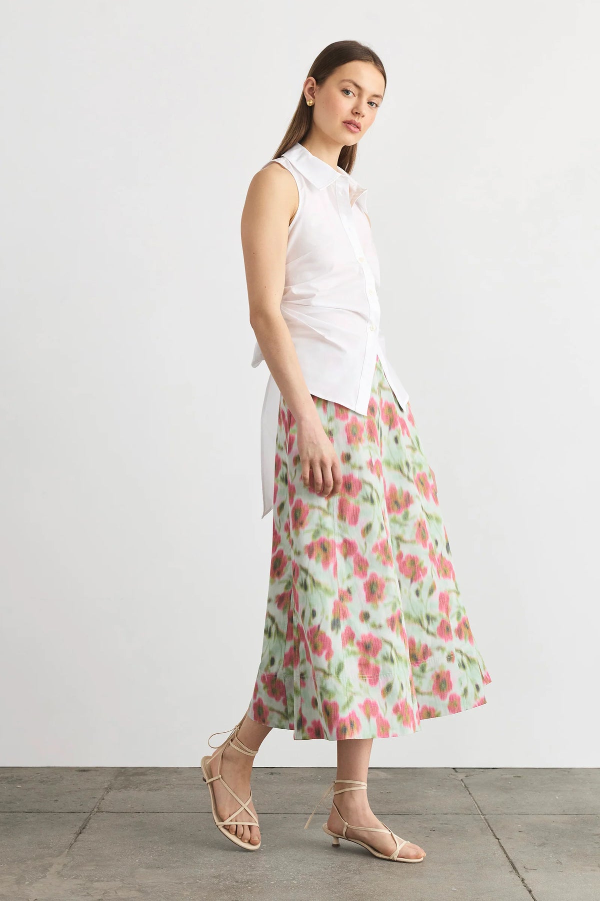 tanya taylor hannah top optic white