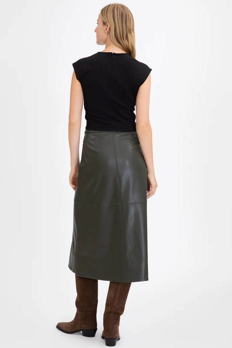 tanya taylor hudie skirt deep army 