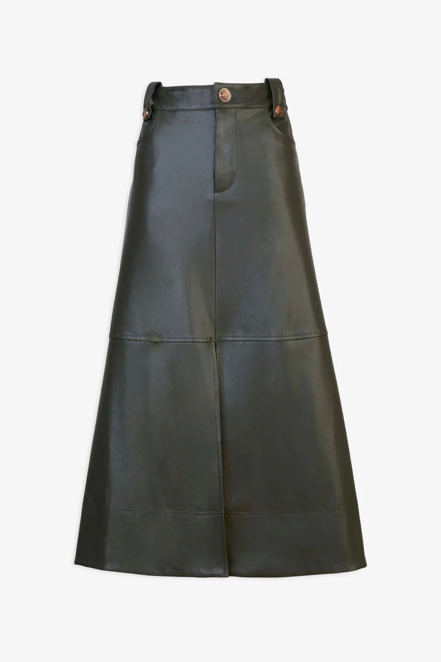 tanya taylor hudie skirt deep army 