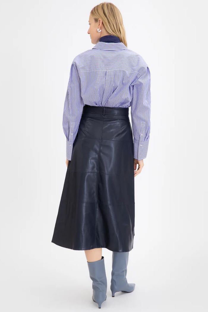 tanya taylor hudson skirt anthracite 