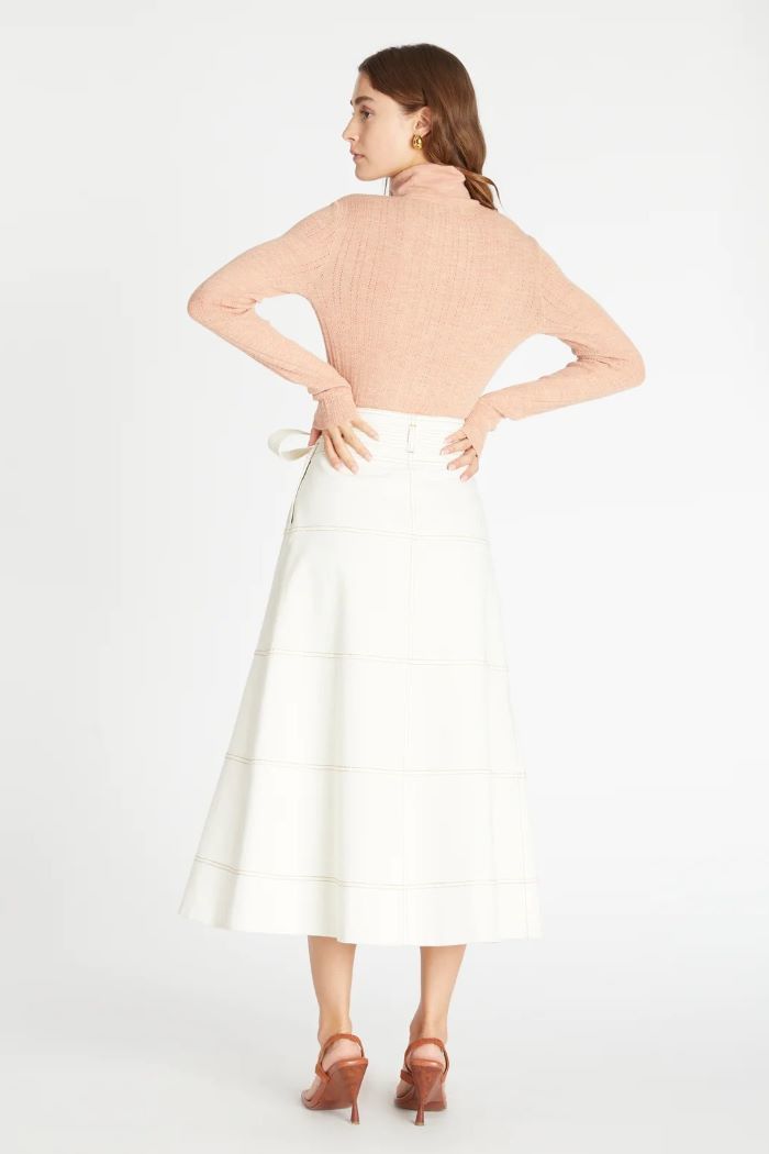 tanya taylor hudson skirt chalk