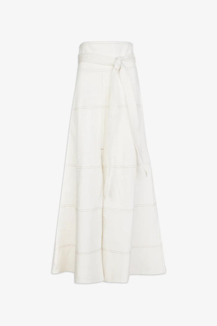 tanya taylor hudson skirt chalk