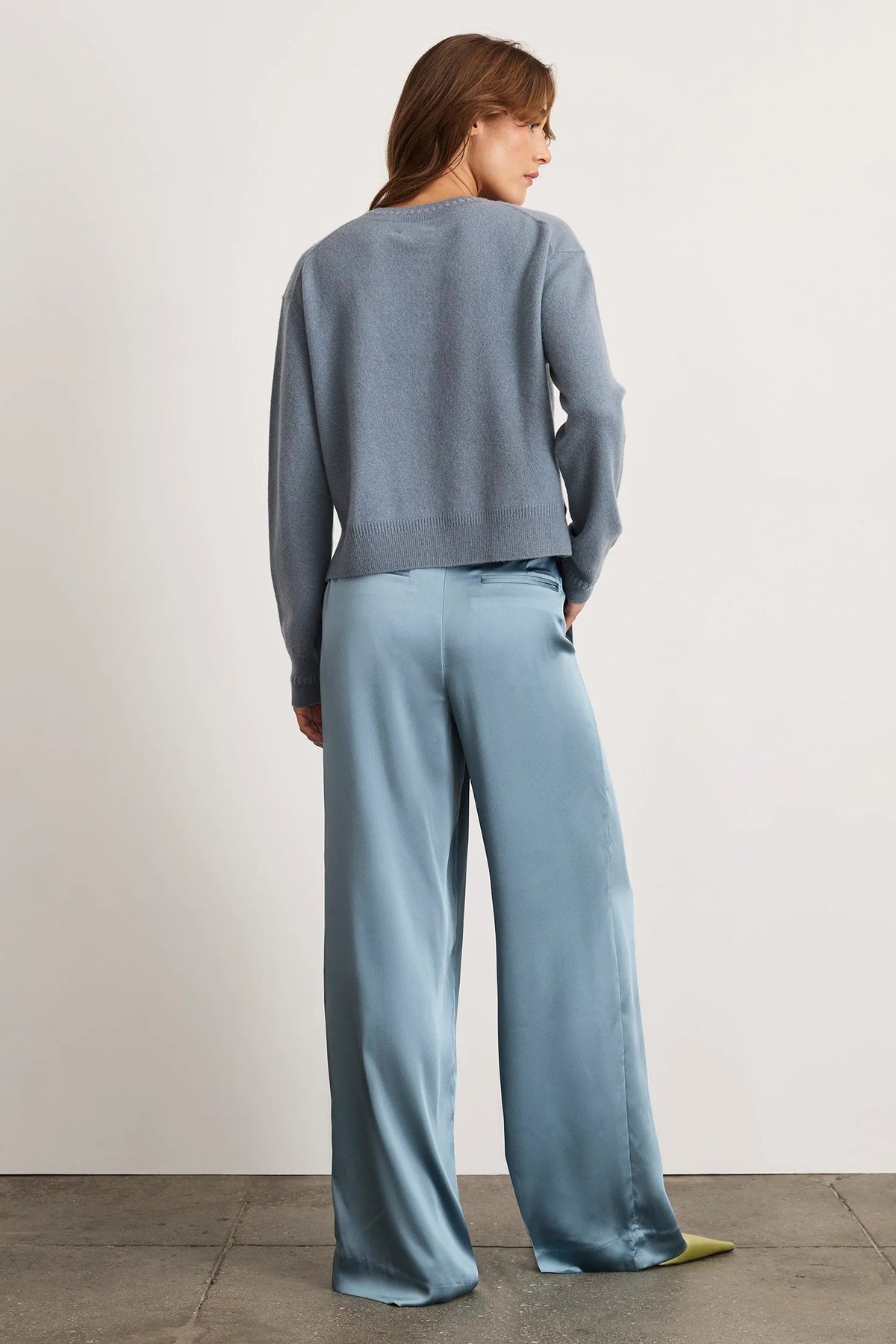 tanya taylor lexia cashmere sweater steel blue