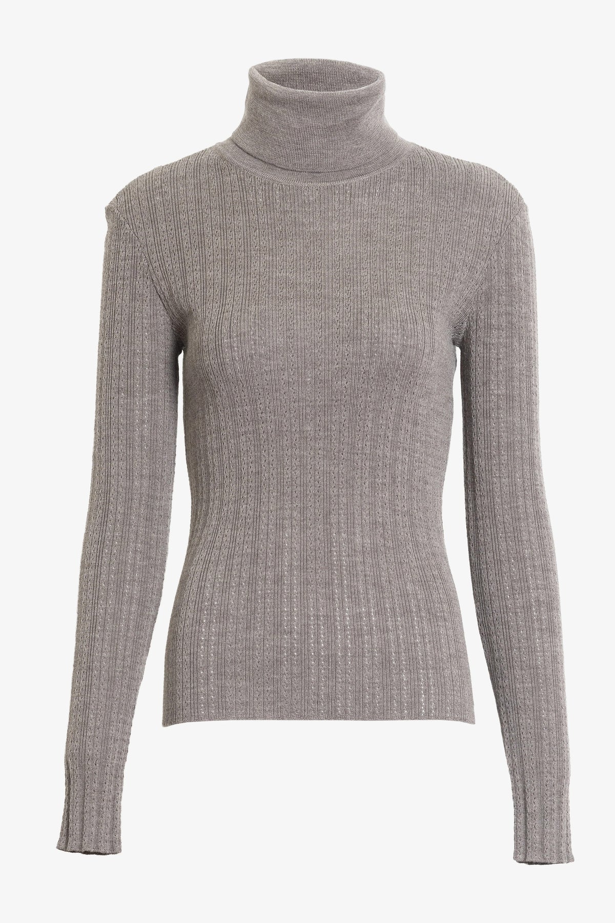 tanya taylor kayden turtleneck sparrow grey melange