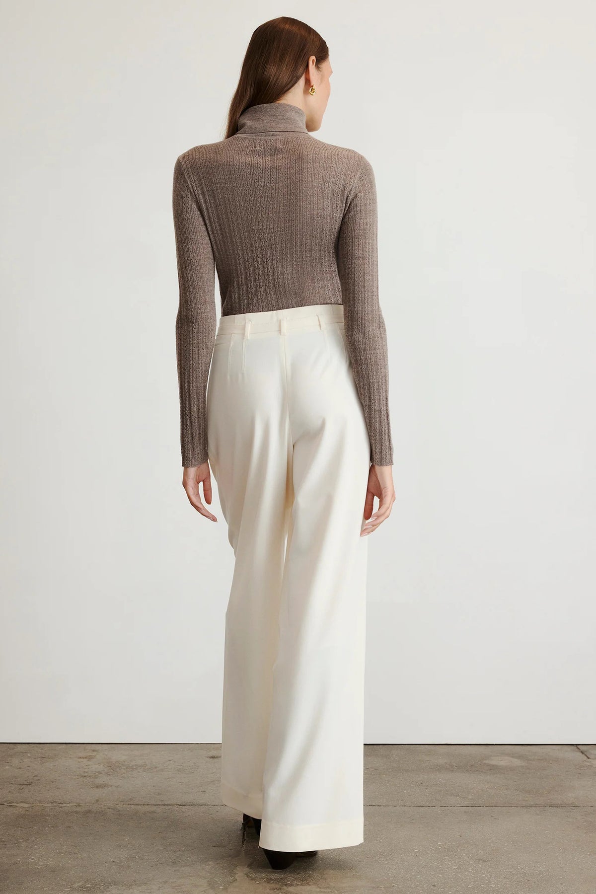 tanya taylor kayden turtleneck sparrow grey melange