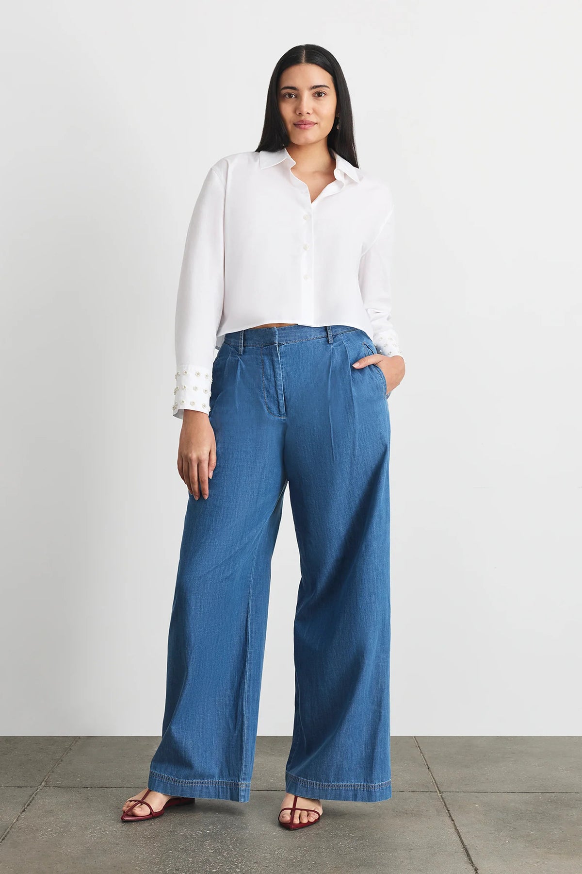 tanya taylor largaux top optic white