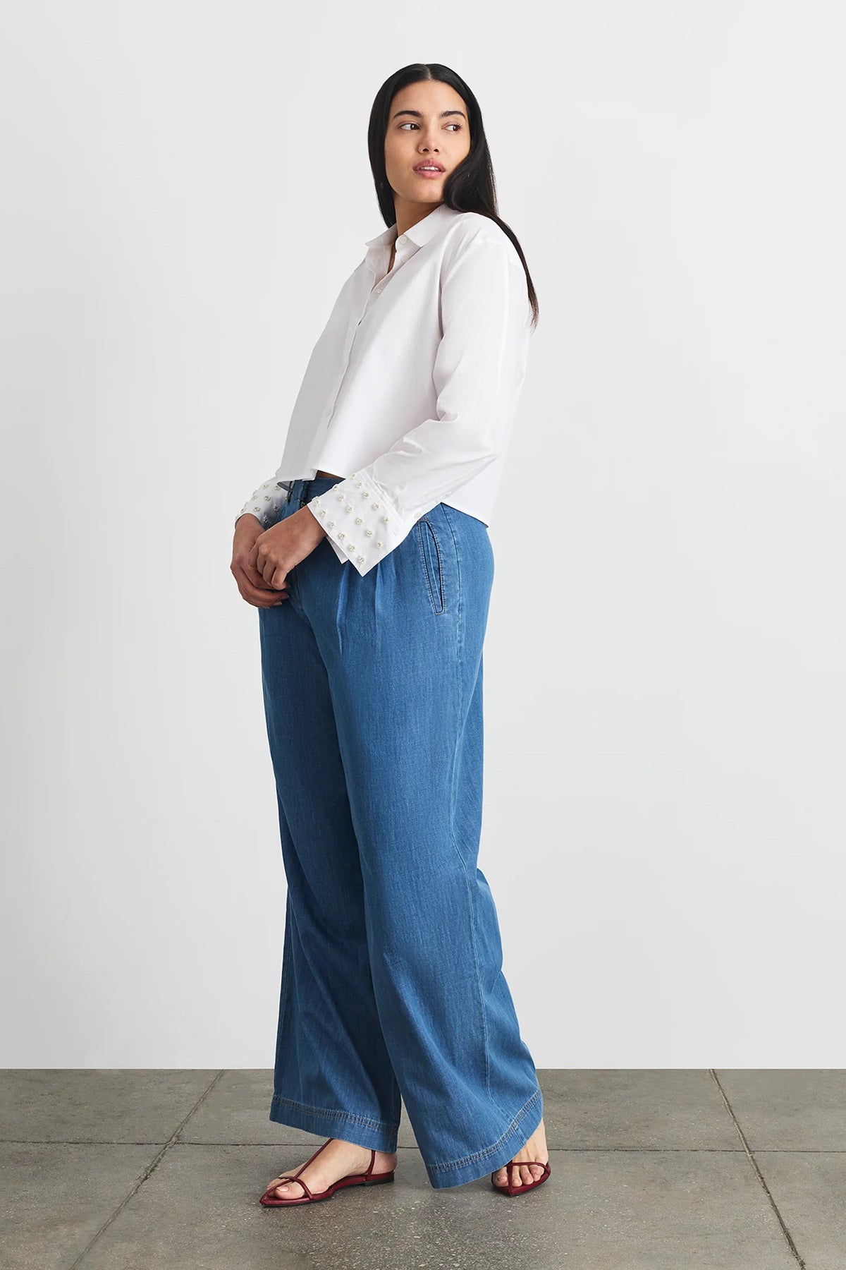 tanya taylor largaux top optic white