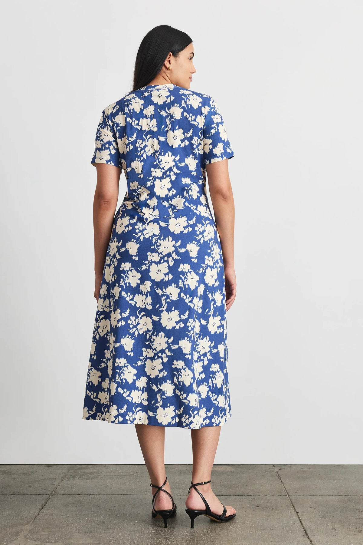 tanya taylor mac dress french blue multi
