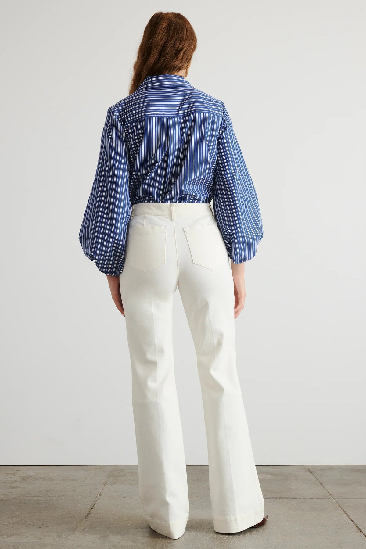 tanya taylor marina top maritime blue white stripe