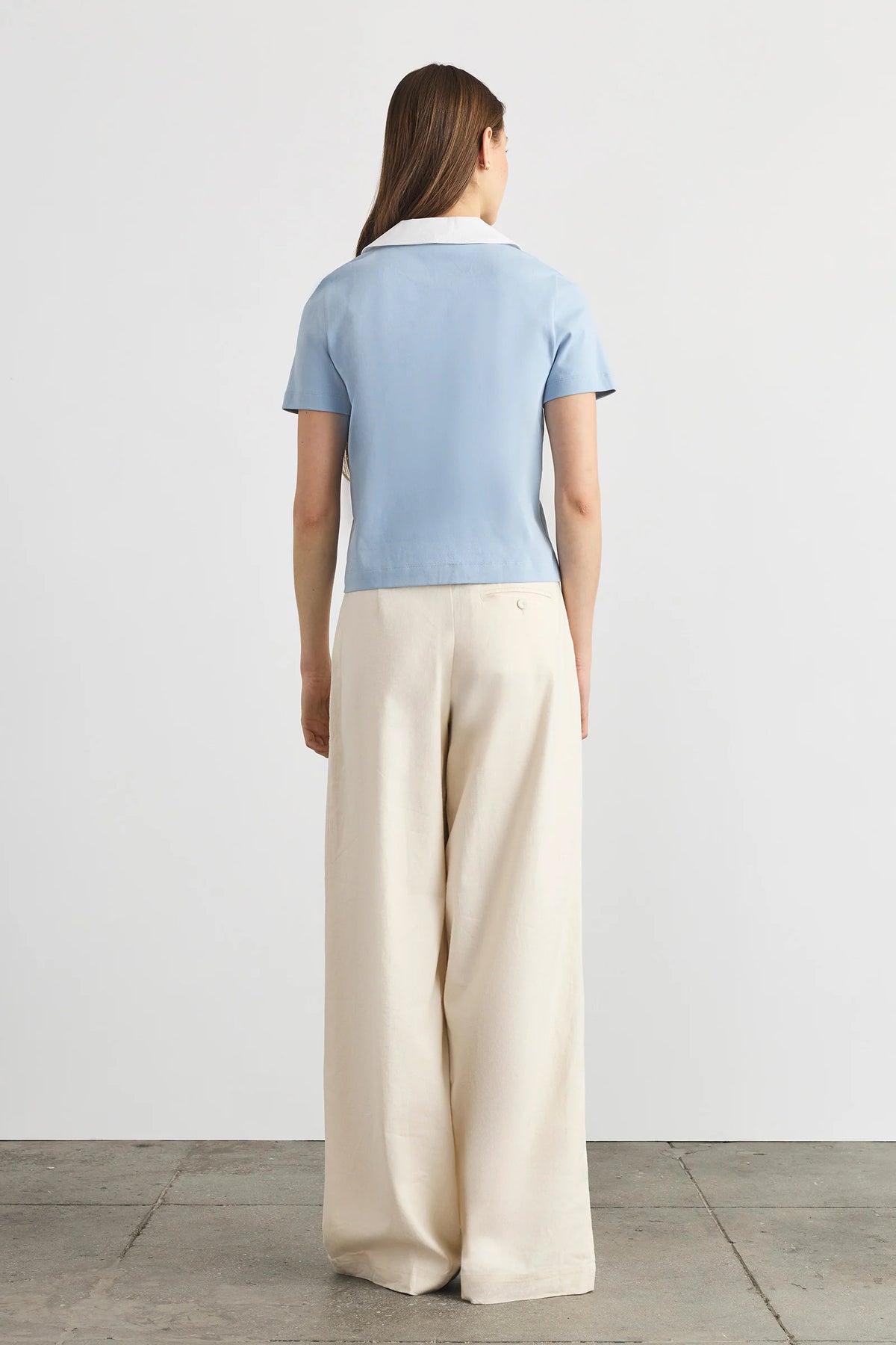 tanya taylor melanie top powder blue