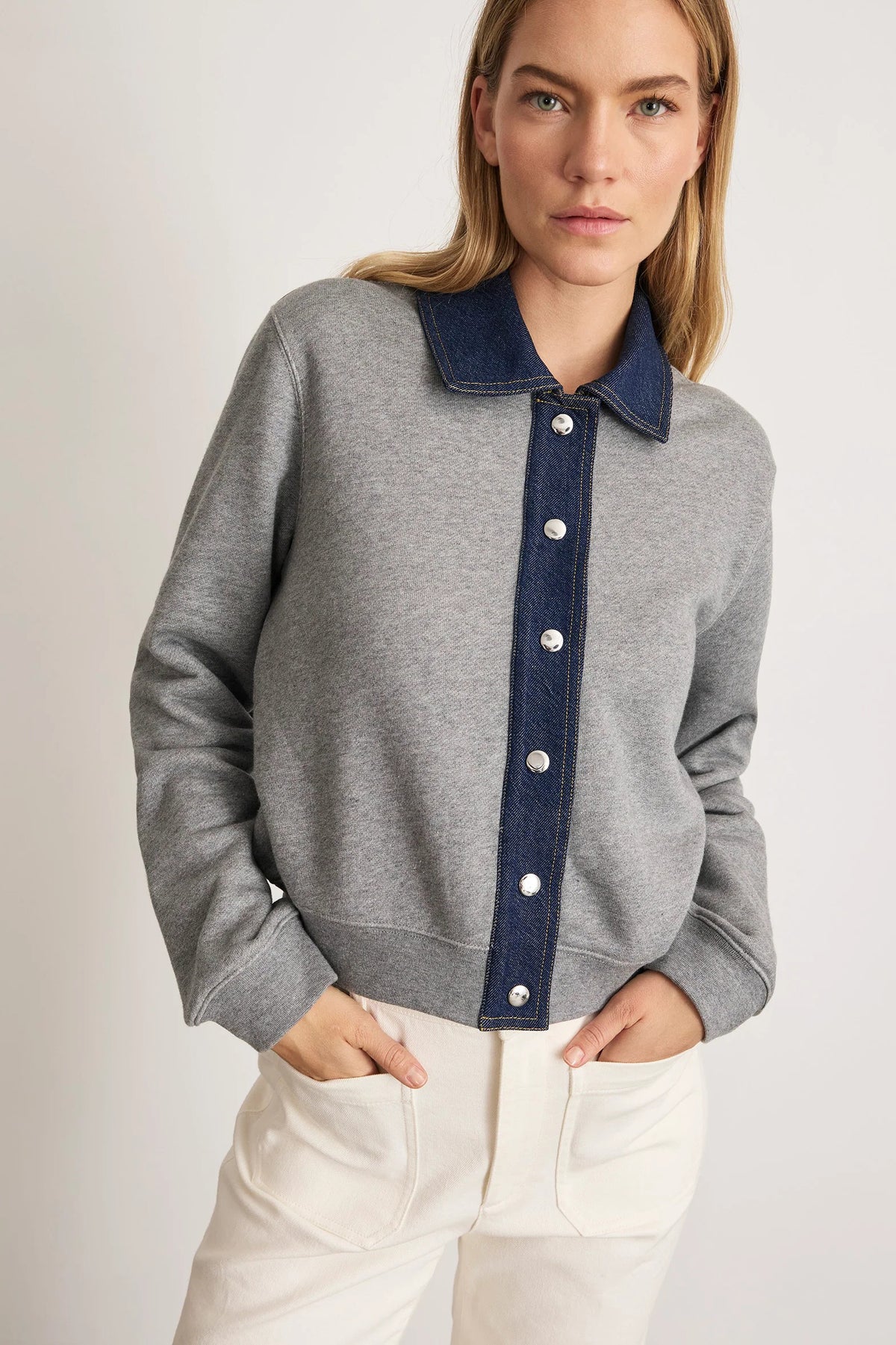 tanya taylor rita jacket heather grey