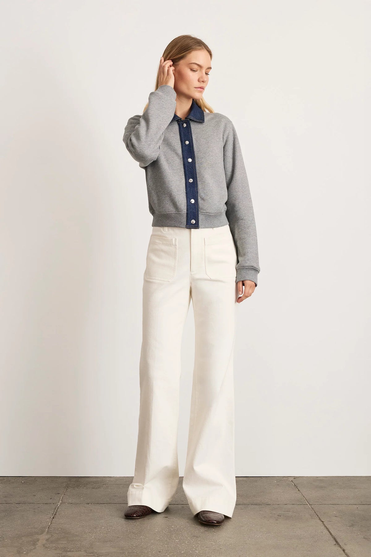 tanya taylor rita jacket heather grey